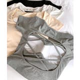 バックオープンスクエアネックTシャツ パッド付き カップ付き | Riff | 詳細画像2