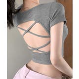 バックオープンスクエアネックTシャツ パッド付き カップ付き | Riff | 詳細画像9
