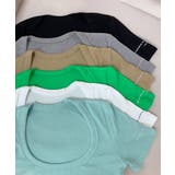 Uネック半袖Tシャツ ショート丈 クロップド丈 | Riff | 詳細画像2 