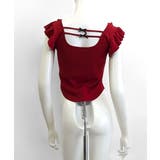 バックリボンスクエアネックフリルトップス 2WAY フレンチスリーブ | Riff | 詳細画像22 