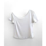 ワンショルダー半袖トップス Tシャツ カットソー | Riff | 詳細画像18 