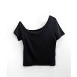 ワンショルダー半袖トップス Tシャツ カットソー | Riff | 詳細画像19 