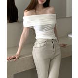 オフショルダートップス 半袖 Tシャツ | Riff | 詳細画像11 