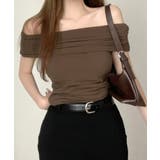 オフショルダートップス 半袖 Tシャツ | Riff | 詳細画像14 