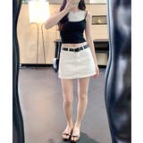 重ね着風タンクトップ フェイクレイヤード ドッキング | Riff | 詳細画像8 