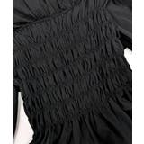 オフショルフリルシャーリングトップス パフスリーブ ペプラム | Riff | 詳細画像57 