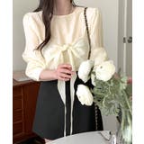 [2点セット] フロントリボンビスチェ+シアーブラウス アンサンブル | Riff | 詳細画像10 