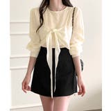 [2点セット] フロントリボンビスチェ+シアーブラウス アンサンブル | Riff | 詳細画像13 