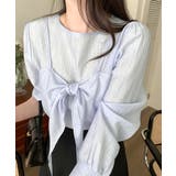 [2点セット] フロントリボンビスチェ+シアーブラウス アンサンブル | Riff | 詳細画像17 