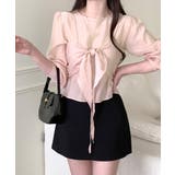 [2点セット] フロントリボンビスチェ+シアーブラウス アンサンブル | Riff | 詳細画像5 