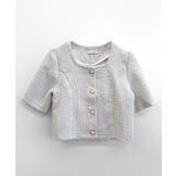 ショート丈ツイードジャケット 半袖 ノーカラージャケット | Riff | 詳細画像20 