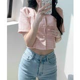 ショート丈ツイードジャケット 半袖 ノーカラージャケット | Riff | 詳細画像5 