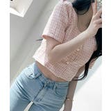 ショート丈ツイードジャケット 半袖 ノーカラージャケット | Riff | 詳細画像7 