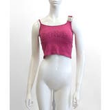 カップ付きラインストーンタンクトップ ブラトップ キャミソール | Riff | 詳細画像25 