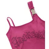 カップ付きラインストーンタンクトップ ブラトップ キャミソール | Riff | 詳細画像28 