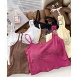 カップ付きラインストーンタンクトップ ブラトップ キャミソール | Riff | 詳細画像3 