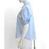 折り返しタックスリーブ半袖シャツ オープンカラー ブラウス | Riff | 詳細画像15 