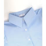 折り返しタックスリーブ半袖シャツ オープンカラー ブラウス | Riff | 詳細画像17 