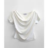 ドレープネックリブトップス 半袖 Tシャツ | Riff | 詳細画像38 