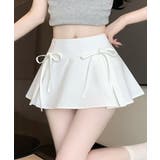リボンミニスカート インナーパンツ付き フレアスカート | Riff | 詳細画像5