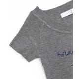 ワンショルダーサイドスリットロゴトップス イレギュラーヘム Tシャツ | Riff | 詳細画像21 