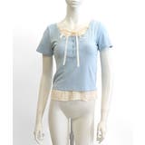 フェイクレイヤード胸リボントップス 半袖 重ね着風 | Riff | 詳細画像26 