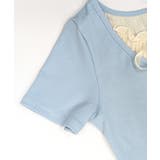 フェイクレイヤード胸リボントップス 半袖 重ね着風 | Riff | 詳細画像30 