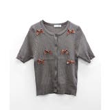 チェックリボン付きカーディガン サマーニット リブニット | Riff | 詳細画像21 