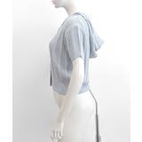 フード付きニット半袖カーディガン サマーニット ニットカーデ | Riff | 詳細画像15 