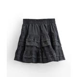 2段レースフリルミニスカート インナーパンツ付き ティアードスカート | Riff | 詳細画像29 