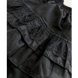 2段レースフリルミニスカート インナーパンツ付き ティアードスカート | Riff | 詳細画像34 