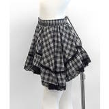 裾レースアシンメトリーフリルミニスカート インナーパンツ付き フレアスカート | Riff | 詳細画像21 