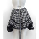 裾レースアシンメトリーフリルミニスカート インナーパンツ付き フレアスカート | Riff | 詳細画像22 