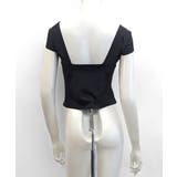 深Vネック半袖トップス ショート丈 クロップド丈 | Riff | 詳細画像15 