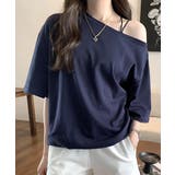 ワンショルダー半袖Tシャツ オーバーサイズ ビッグサイズ | Riff | 詳細画像9