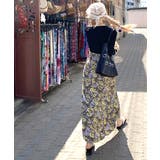胸元レース花柄ロングキャミワンピース マキシワンピース Aラインワンピース | Riff | 詳細画像14 