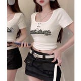 ヘンリーネックロゴプリントTシャツ 半袖 プリントT | Riff | 詳細画像18 