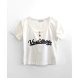 ヘンリーネックロゴプリントTシャツ 半袖 プリントT | Riff | 詳細画像30 