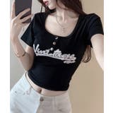 ヘンリーネックロゴプリントTシャツ 半袖 プリントT | Riff | 詳細画像9 