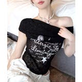 オフショルロゴレーストップス ワンショル ロゴプリント | Riff | 詳細画像20 