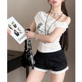 オフショルロゴレーストップス ワンショル ロゴプリント | Riff | 詳細画像4 