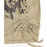 ワンショルダーバタフライ半袖Tシャツ ロゴプリント ワッペン | Riff | 詳細画像23 