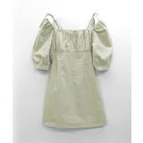 オフショルダーリボンミニワンピース パフスリーブ ショート丈ワンピース | Riff | 詳細画像12 