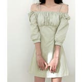 オフショルダーリボンミニワンピース パフスリーブ ショート丈ワンピース | Riff | 詳細画像5 