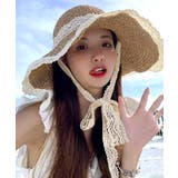 麦わら帽子 縁レース ストローハット | Riff | 詳細画像12