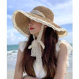 麦わら帽子 縁レース ストローハット | Riff | 詳細画像17