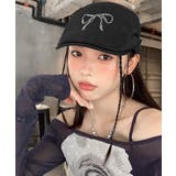 ラインストーンリボンハンチング帽 帽子 ハット | Riff | 詳細画像8 