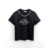 パールリボン付き半袖ロゴTシャツ チャーム付き クルーネック | Riff | 詳細画像16 