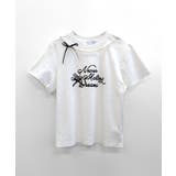 パールリボン付き半袖ロゴTシャツ チャーム付き クルーネック | Riff | 詳細画像17 