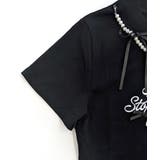 パールリボン付き半袖ロゴTシャツ チャーム付き クルーネック | Riff | 詳細画像22 